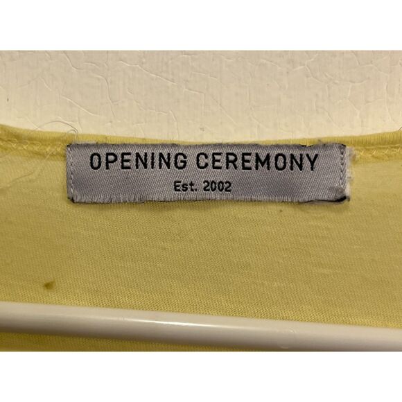 OPENING CEREMONY Yellow Red Blue Lightweight T Shirt Tee Top Women's Size Medium - Picture 4 of 8